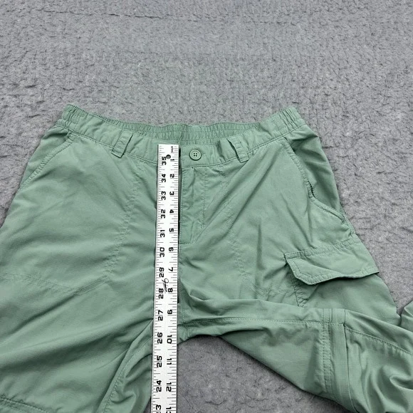 Columbia Silver Ridge Pants Womens Large Green Nylon Straight Convertible Hiking - Picture 7 of 14